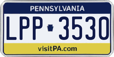 PA license plate LPP3530