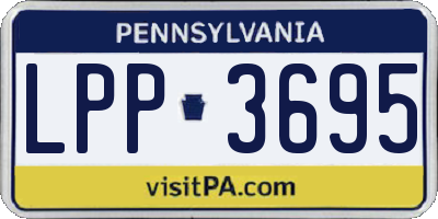 PA license plate LPP3695