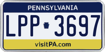 PA license plate LPP3697