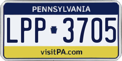 PA license plate LPP3705