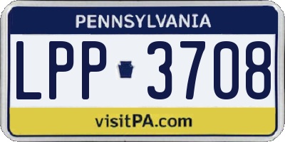 PA license plate LPP3708