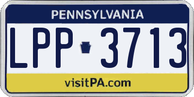 PA license plate LPP3713