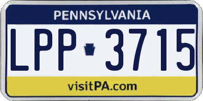 PA license plate LPP3715