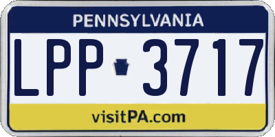 PA license plate LPP3717