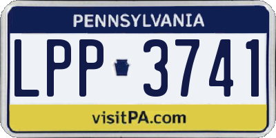PA license plate LPP3741