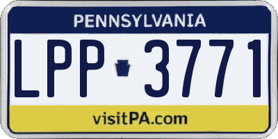 PA license plate LPP3771