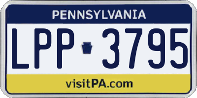 PA license plate LPP3795