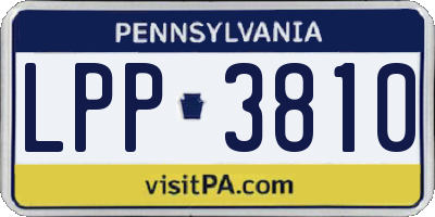 PA license plate LPP3810