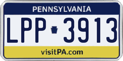 PA license plate LPP3913