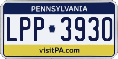 PA license plate LPP3930