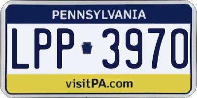 PA license plate LPP3970