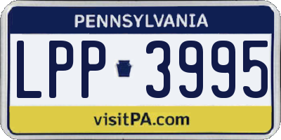 PA license plate LPP3995