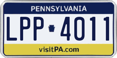 PA license plate LPP4011