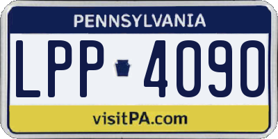 PA license plate LPP4090
