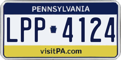 PA license plate LPP4124