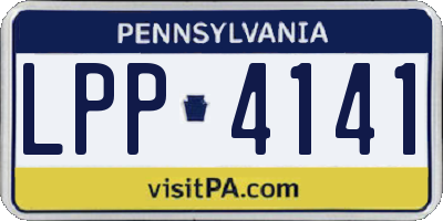 PA license plate LPP4141