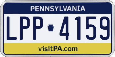 PA license plate LPP4159