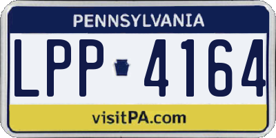 PA license plate LPP4164