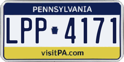PA license plate LPP4171