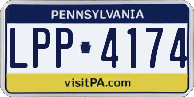 PA license plate LPP4174