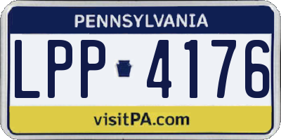 PA license plate LPP4176
