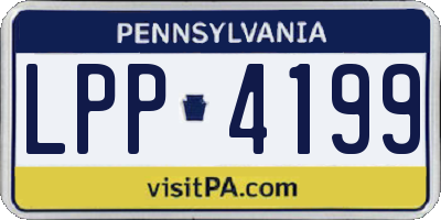 PA license plate LPP4199