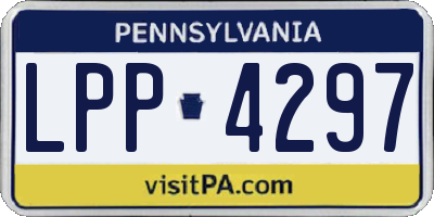 PA license plate LPP4297