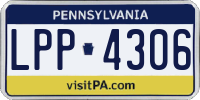 PA license plate LPP4306