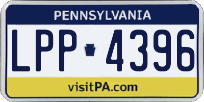 PA license plate LPP4396