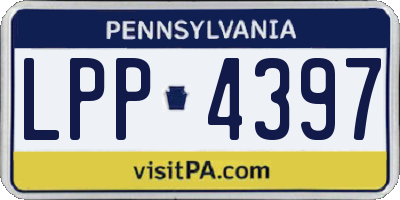 PA license plate LPP4397