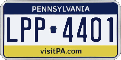 PA license plate LPP4401
