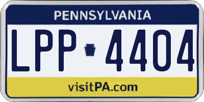PA license plate LPP4404