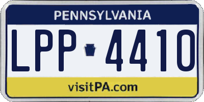 PA license plate LPP4410