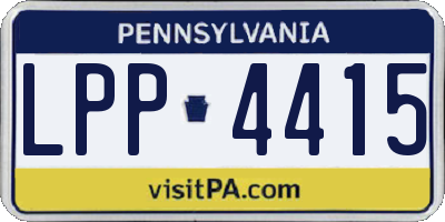 PA license plate LPP4415