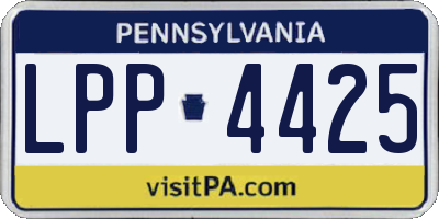 PA license plate LPP4425