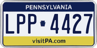 PA license plate LPP4427
