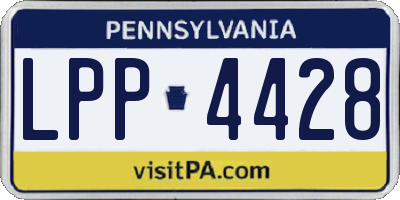 PA license plate LPP4428