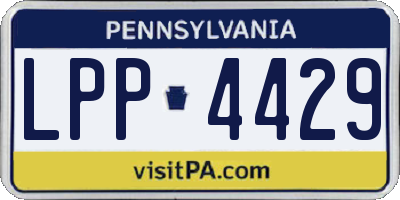 PA license plate LPP4429