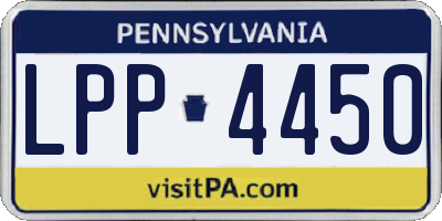 PA license plate LPP4450