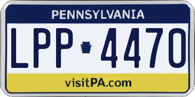 PA license plate LPP4470