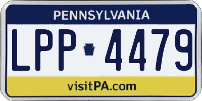PA license plate LPP4479