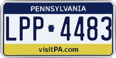 PA license plate LPP4483