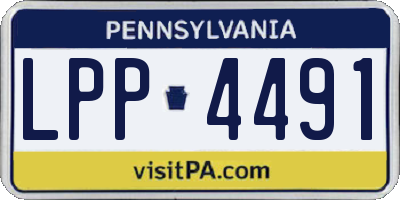PA license plate LPP4491