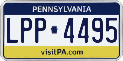 PA license plate LPP4495
