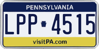 PA license plate LPP4515