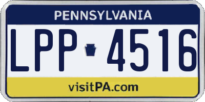 PA license plate LPP4516