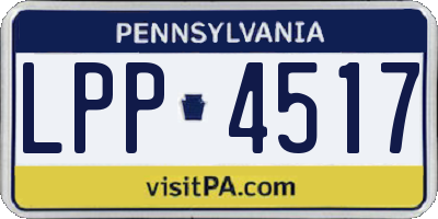 PA license plate LPP4517