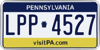 PA license plate LPP4527