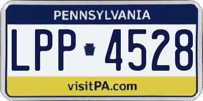 PA license plate LPP4528