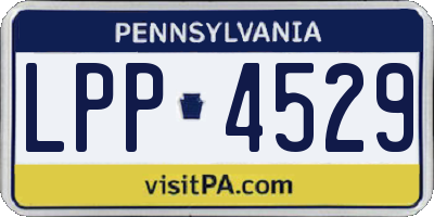 PA license plate LPP4529